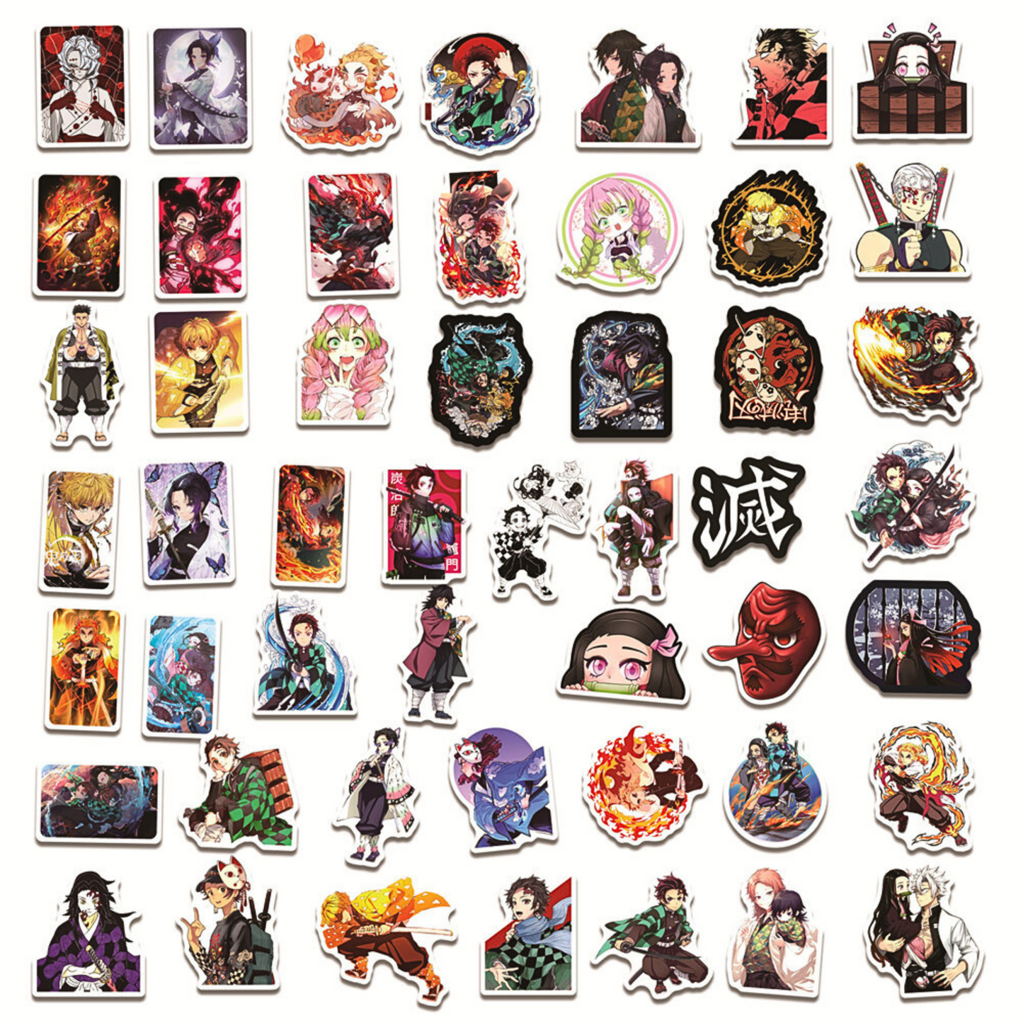 50pcs Demon Slayer Anime Stickers