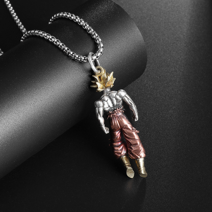 Super Saiyan-Inspired Pendant Necklace – Dragon Ball Style