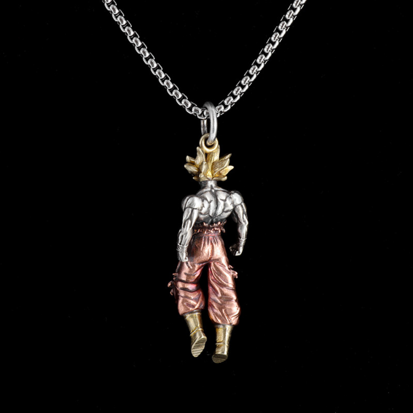Super Saiyan-Inspired Pendant Necklace – Dragon Ball Style