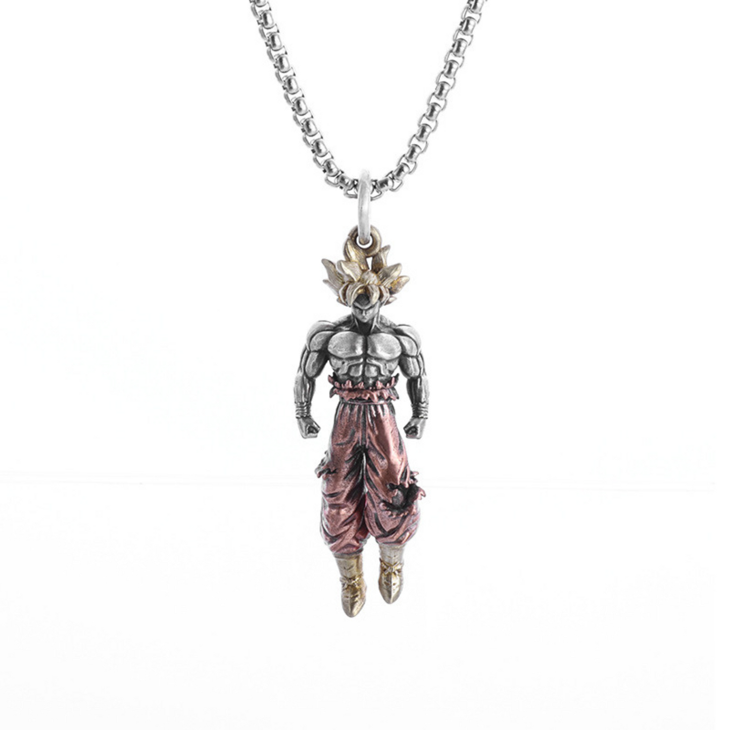 Super Saiyan-Inspired Pendant Necklace – Dragon Ball Style