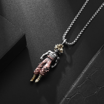 Super Saiyan-Inspired Pendant Necklace – Dragon Ball Style