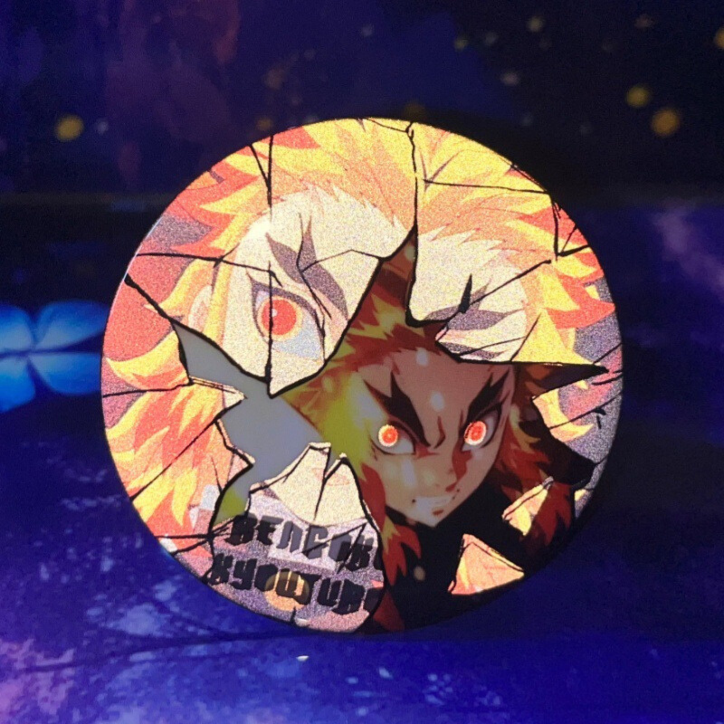 58mm Anime-Inspired Metal Badge (Reflective Pin)