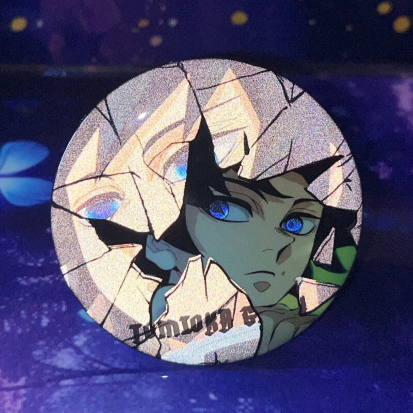 58mm Anime-Inspired Metal Badge (Reflective Pin)