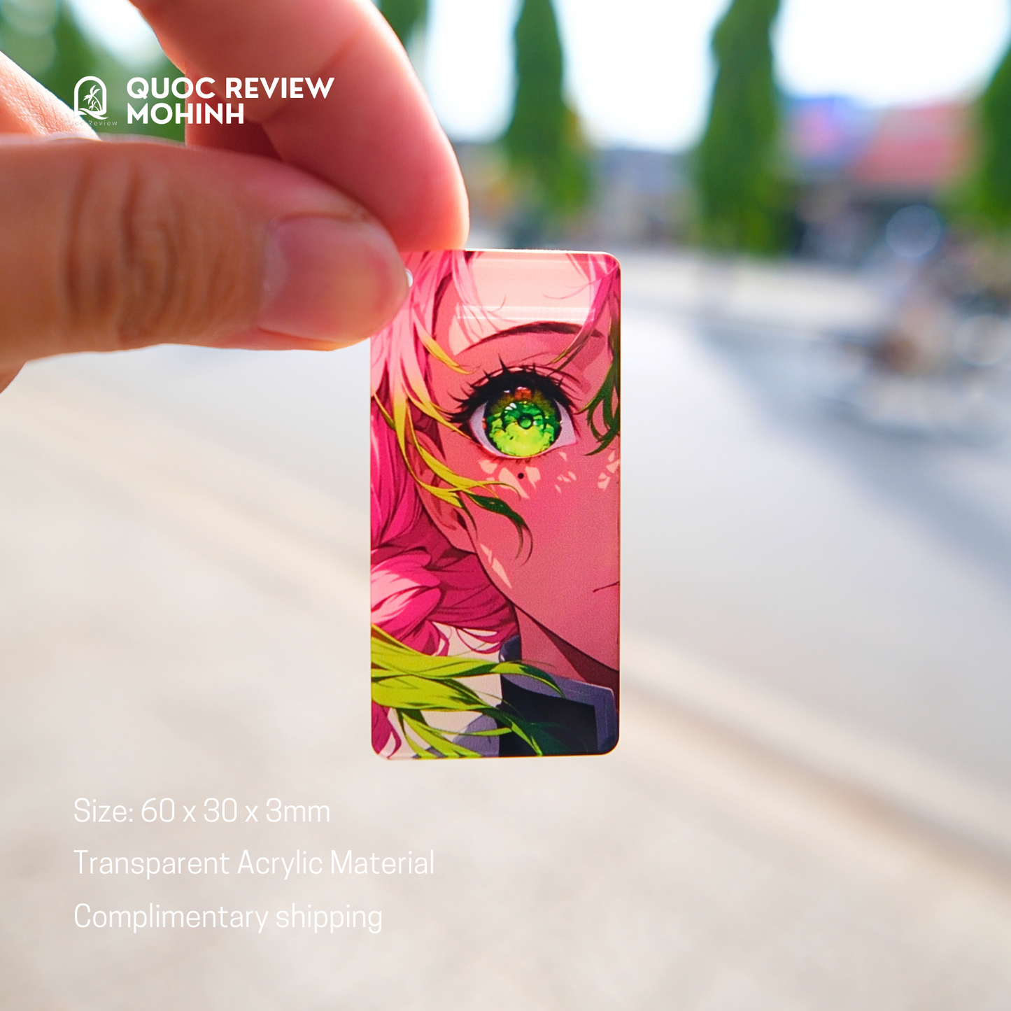 EYES CARD KEYCHAINS – Inspired by Demon Slayer 60x30mm (Fan-Made)