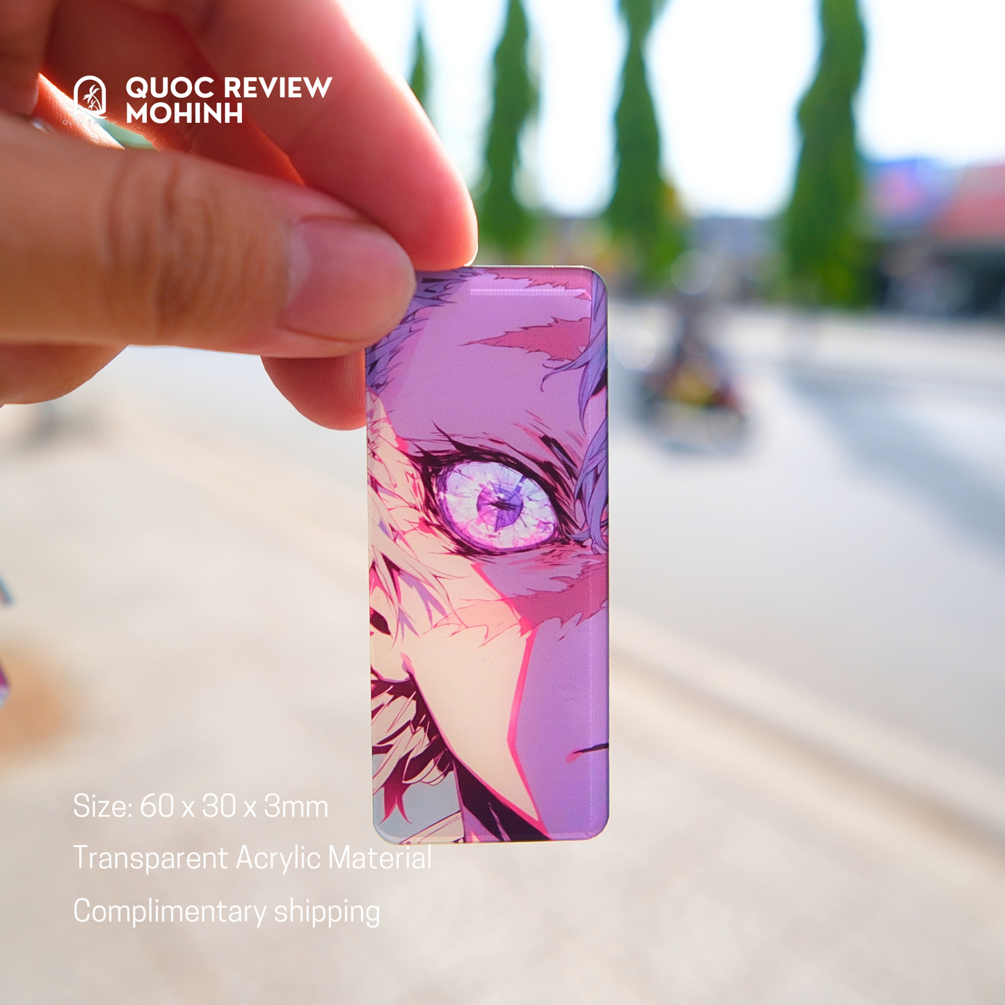 EYES CARD KEYCHAINS – Inspired by Demon Slayer 60x30mm (Fan-Made)