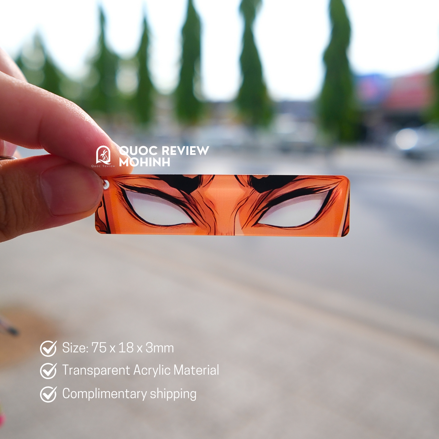 EYES CARD KEYCHAINS – Inspired by Demon Slayer 75x18mm (Fan-Made)