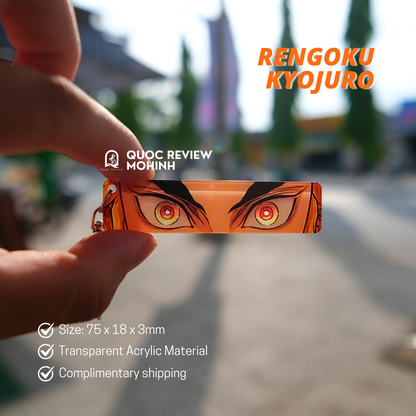 EYES CARD KEYCHAIN – Inspired by Demon Slayer | 75×18mm Acrylic