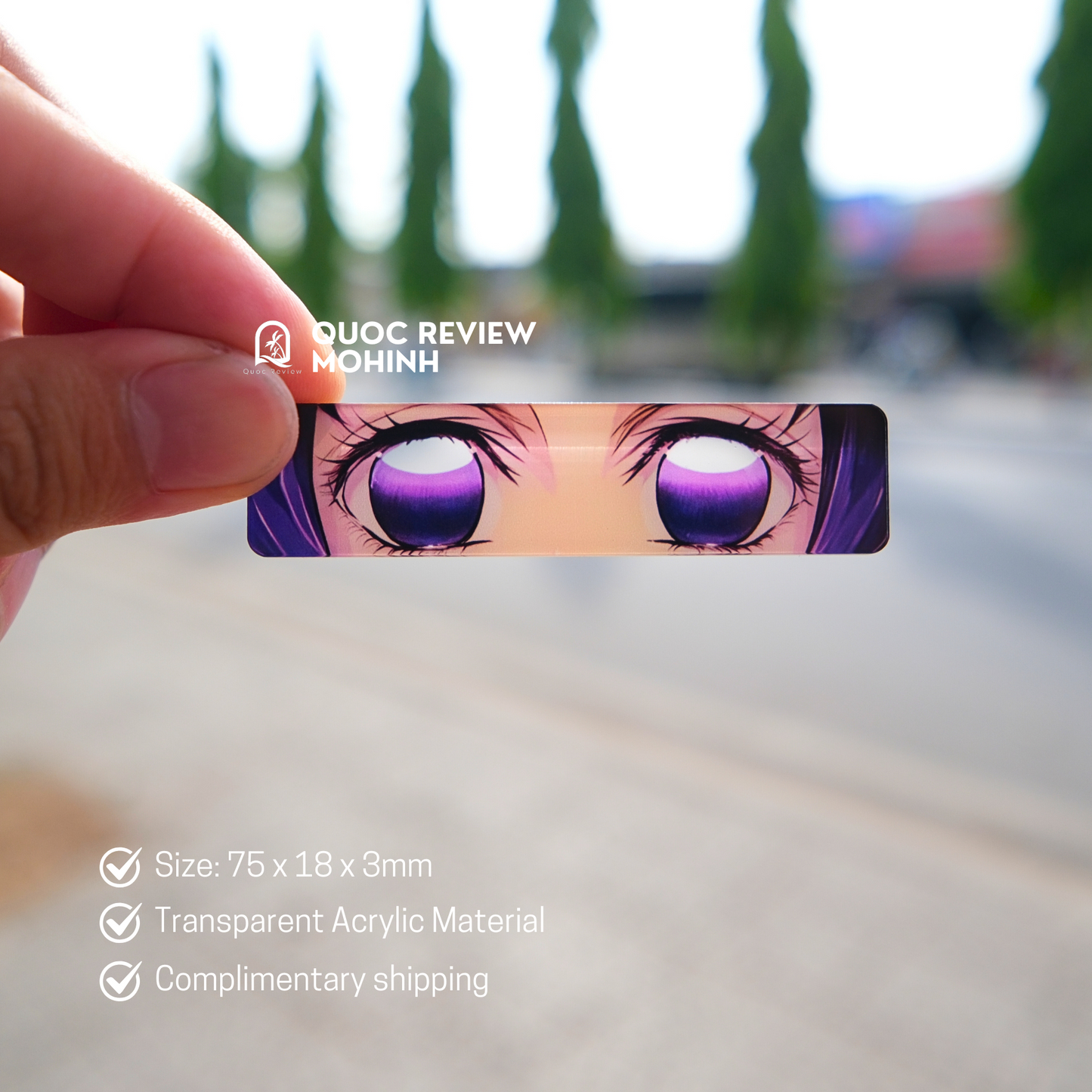 EYES CARD KEYCHAINS – Inspired by Demon Slayer 75x18mm (Fan-Made)