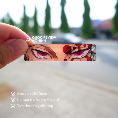 EYES CARD KEYCHAINS – Inspired by Demon Slayer 75x18mm (Fan-Made)