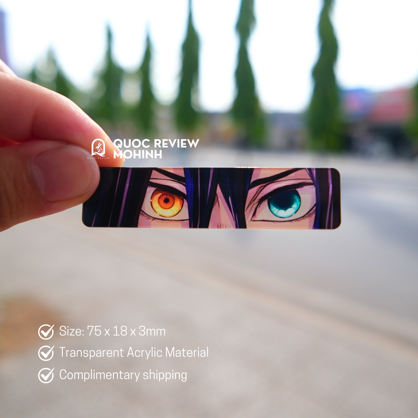 EYES CARD KEYCHAINS – Inspired by Demon Slayer 75x18mm (Fan-Made)