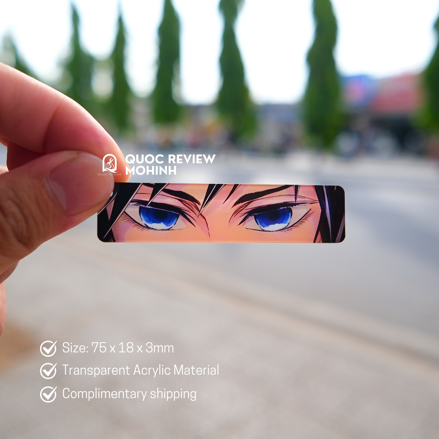 EYES CARD KEYCHAINS – Inspired by Demon Slayer 75x18mm (Fan-Made)