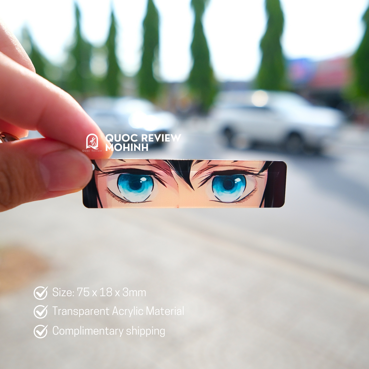 EYES CARD KEYCHAINS – Inspired by Demon Slayer 75x18mm (Fan-Made)