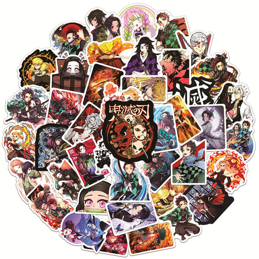 50pcs Demon Slayer Anime Stickers